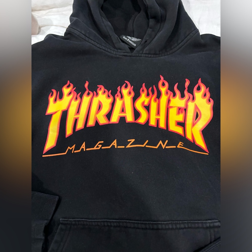 Thrasher flame hoodie black - Picture 2 of 5